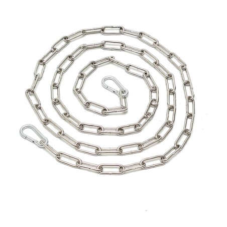 catena in acciaio saldata con ganci 200 cm