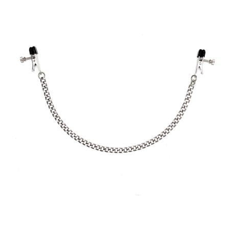 verstellbare nippelklemmen mit metallkette