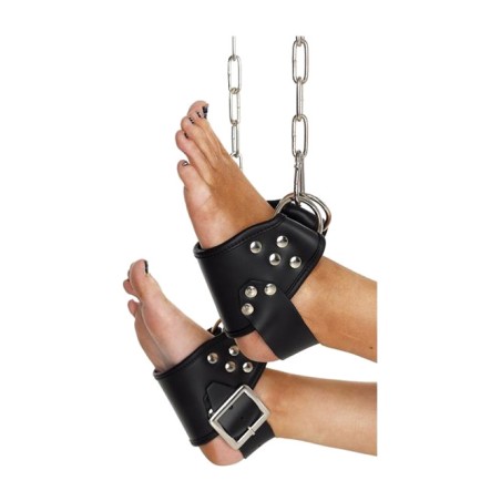 algemas de couro para suspensão pelos pés