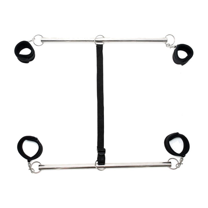 BONDAGE PLAY Barras separadoras dobles para brazos y piernas R7027VAR