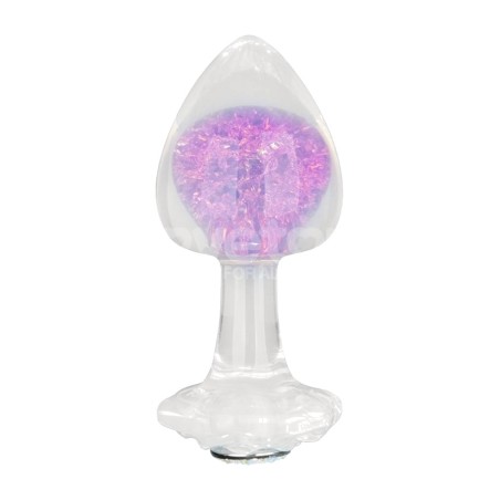 silicone anal plug with crystal sphere gemoria-11.3-cm