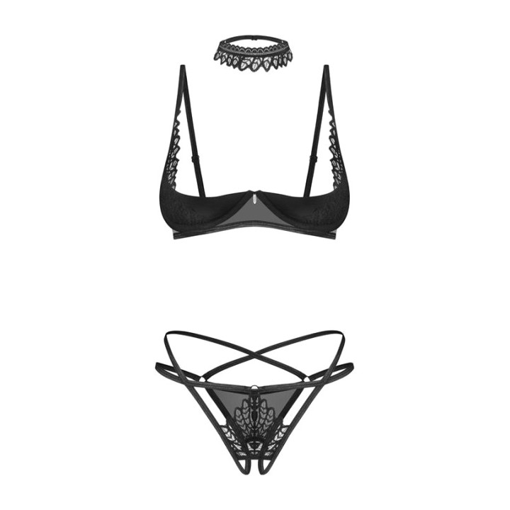 OBSESSIVE Set de lenjerie din 3 piese DONARELLA