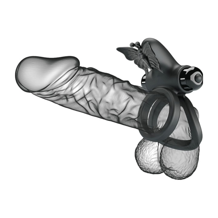 PRETTY LOVE Dubbel vibratorring med stimulator D-233397